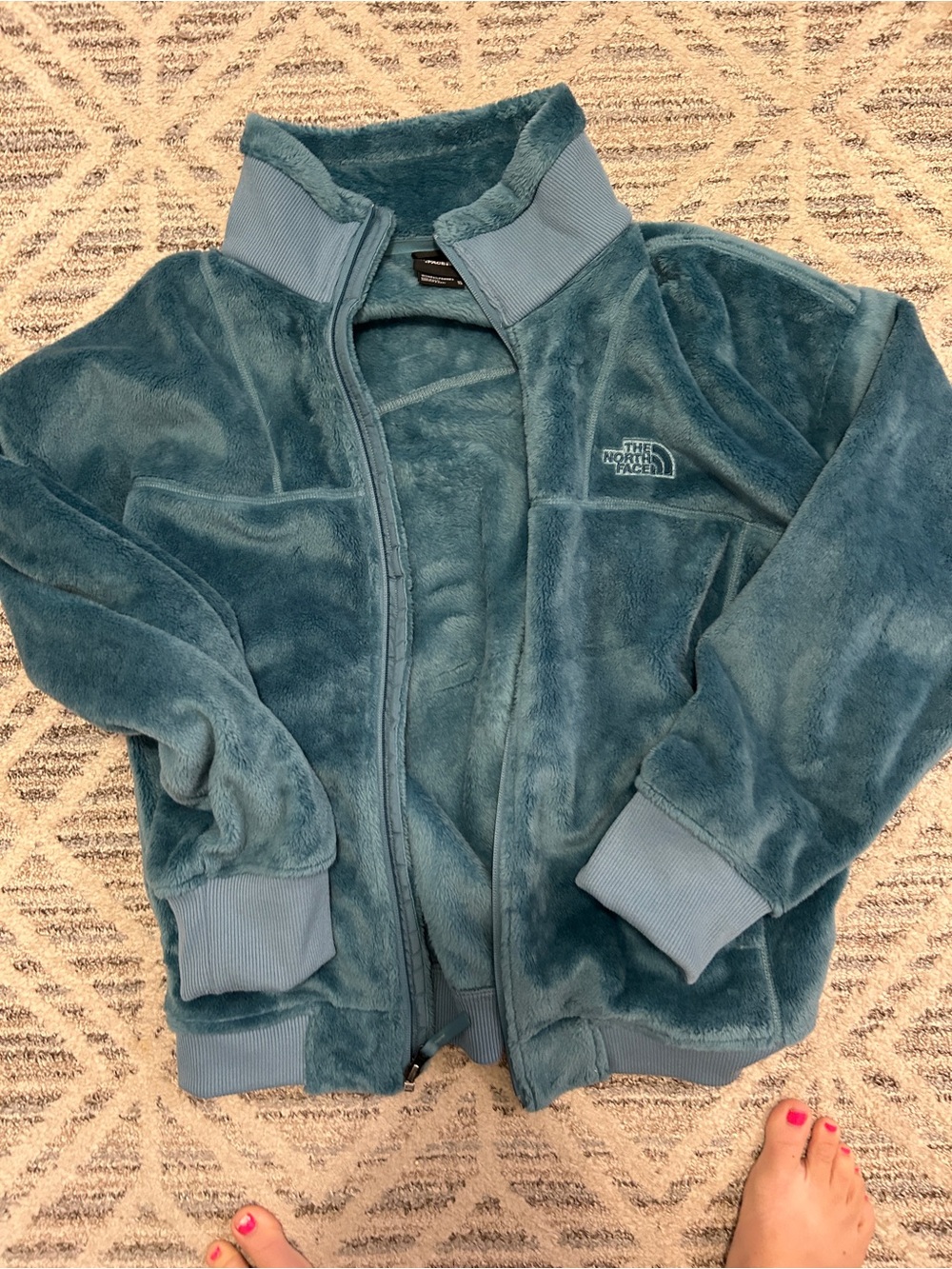 The North Face Teal Plush Full-Zip Fleece Jacket